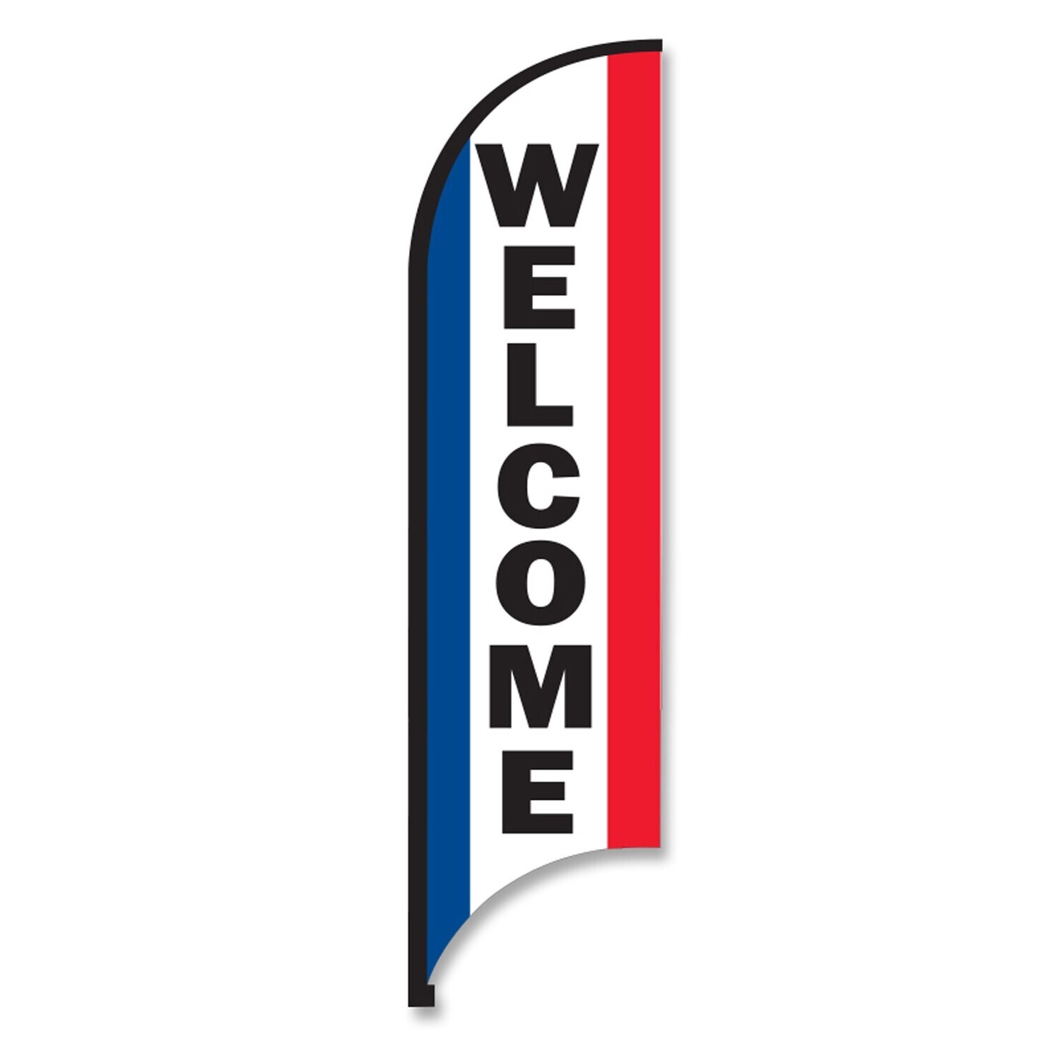 11&#39; Street Talker Feather Flag Kit (Welcome)