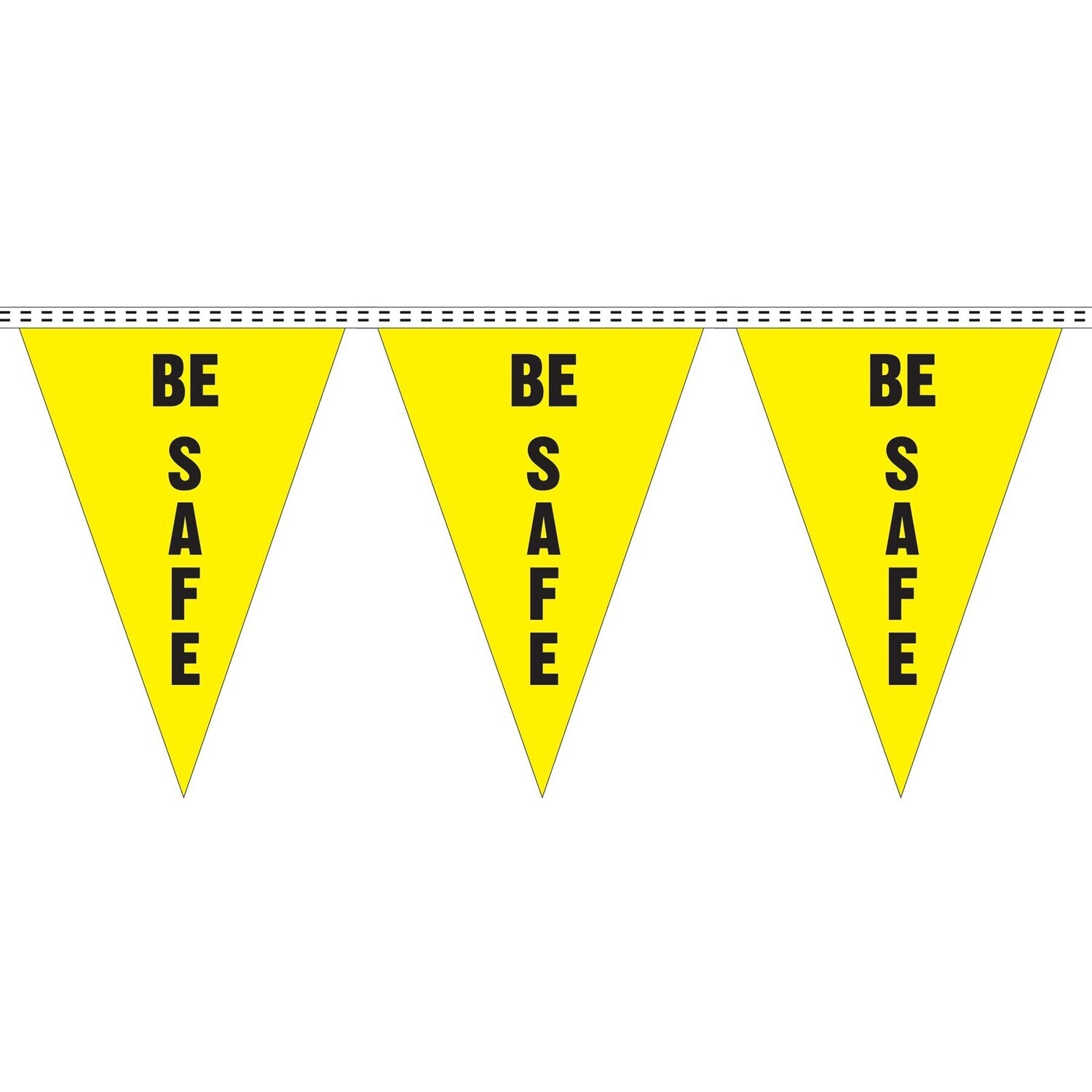 100' Safety Slogan Pennant (Be Safe)