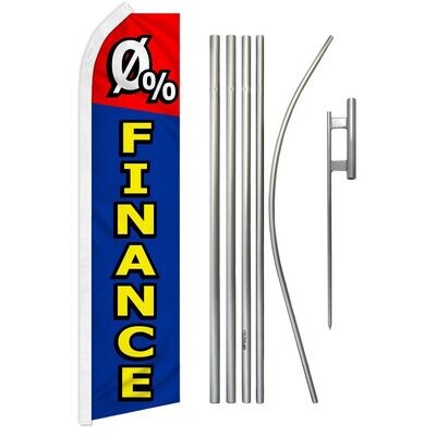 0 Percent Finance Super Flag &amp; Pole Kit