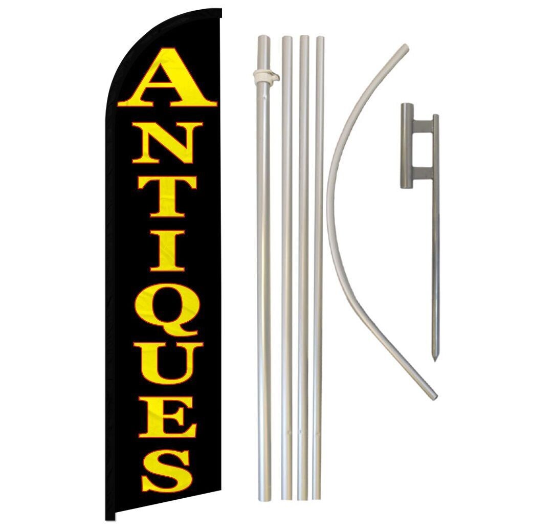 Antiques Windless Banner Flag & Pole Kit