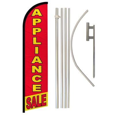 Appliance Sale Windless Banner Flag &amp; Pole Kit