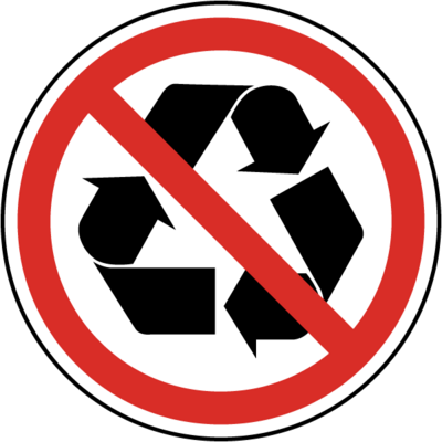 Not Recyclable Label