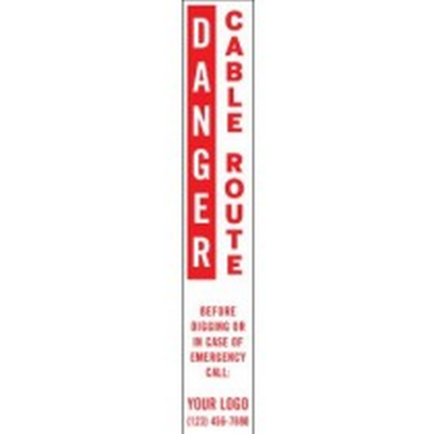 Danger - Buried Transfer Lines Markers