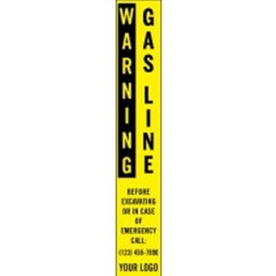 Warning - Gas Line Markers