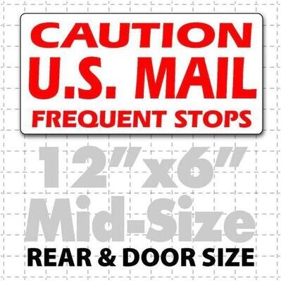 12&quot;X6&quot; FREQUENT STOPS RURAL CARRIER MAGNET FOR VEHICLES
