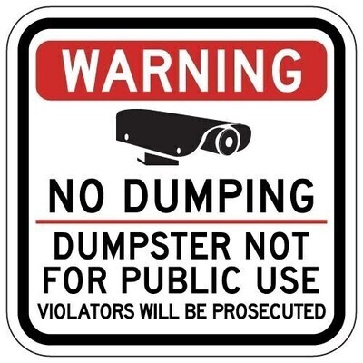 Dumping/Trash Signs
