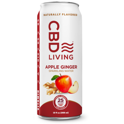 CBD Living Flavored Sparkling Water 25 mg CBD