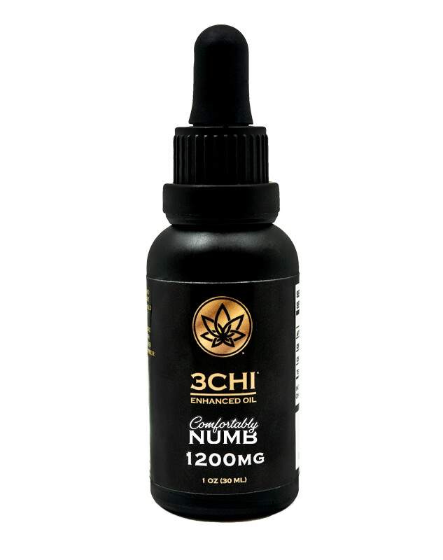 3 CHI Comfortably Numb Delta 8 THC/CBN 1200mg Tincture