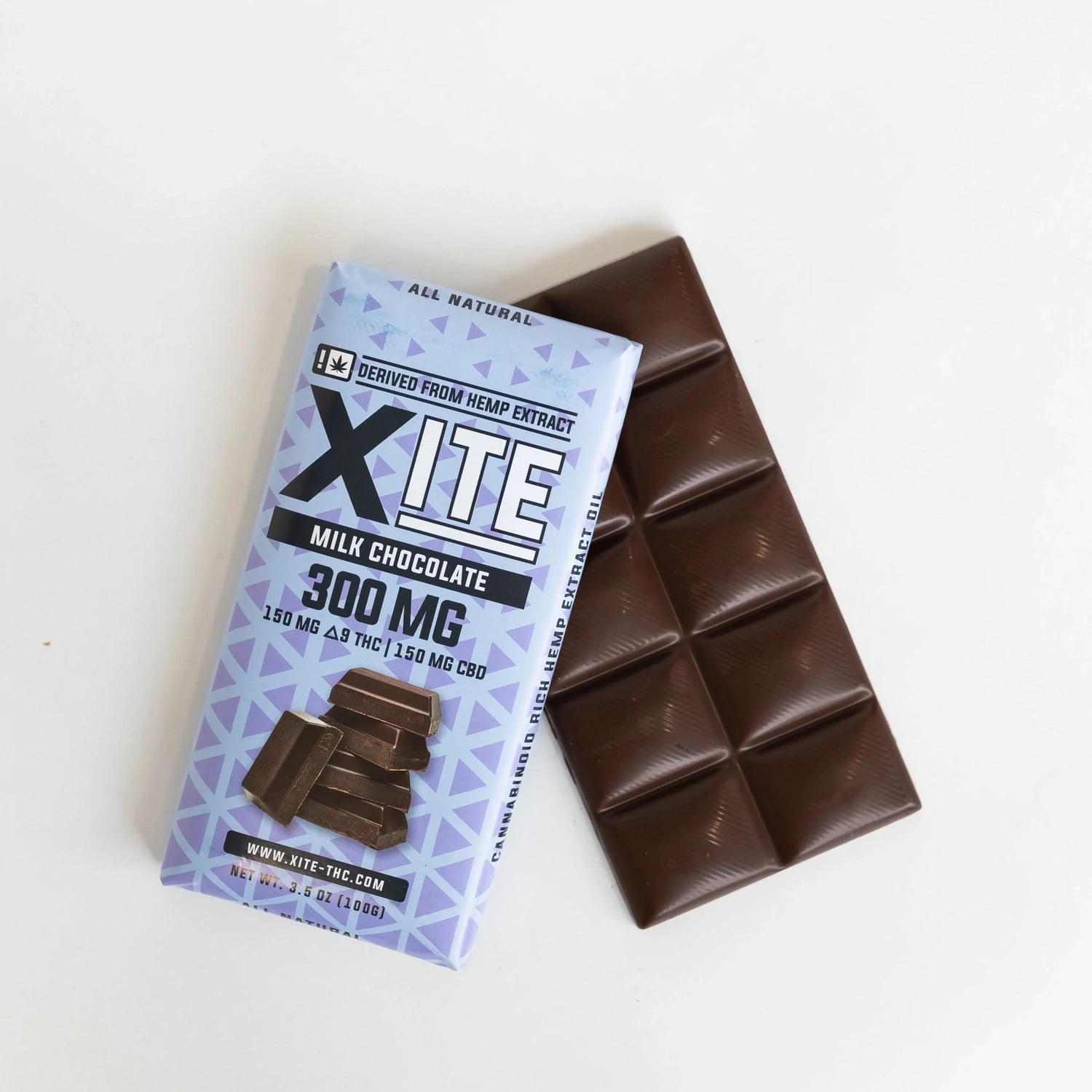 Xite Delta 9/CBD 1:1 Chocolate Bars - Large 300mg