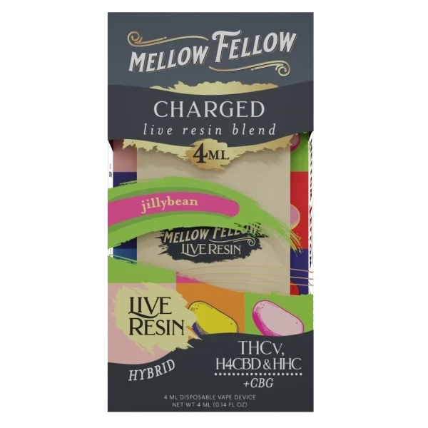 Mellow Fellow Charged Live Resin Disposable 4ml Mellow Fellow Charged Live Resin Disposable 4ml