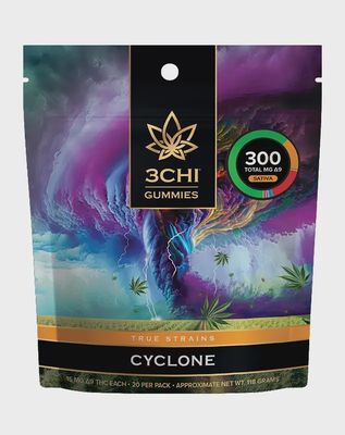 3 Chi True Strains Gummies – Cyclone (Sativa)