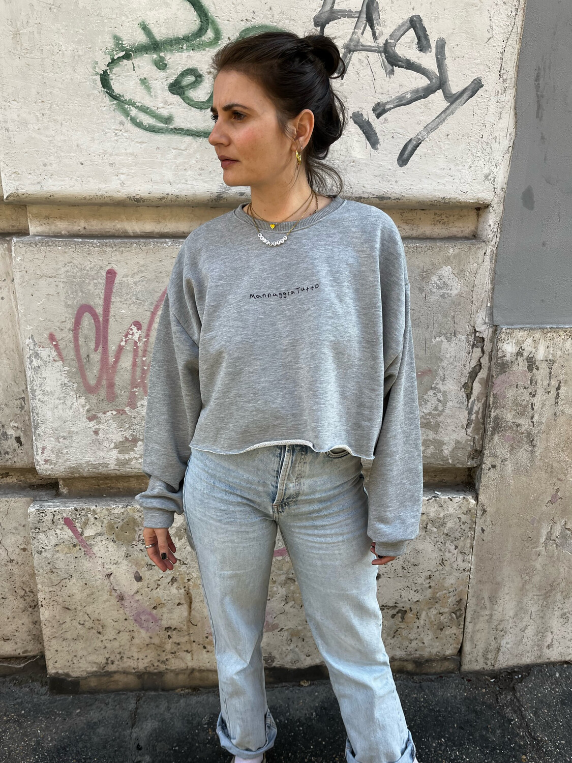 Felpa x CucinareStanca Grigia 