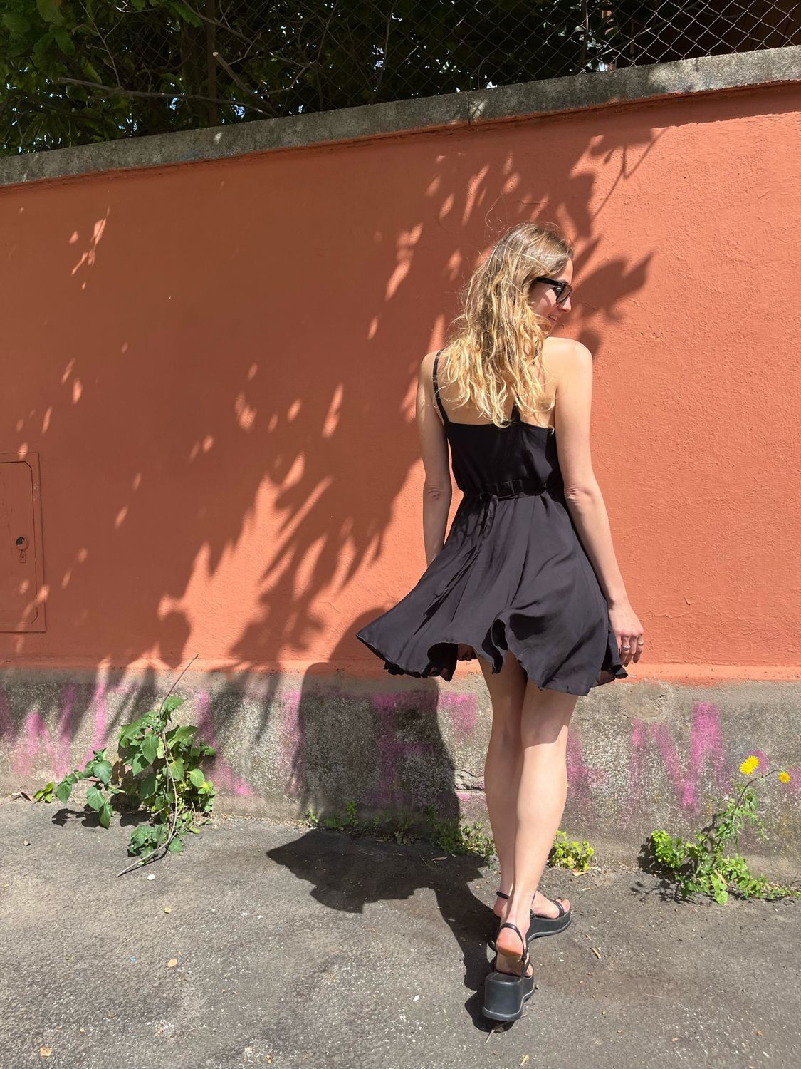 Amy dress, Colore: Viscosa nera
