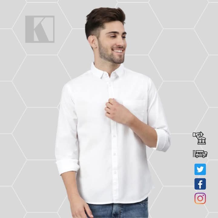 PURE WHITE LONG SLEEVE SHIRT