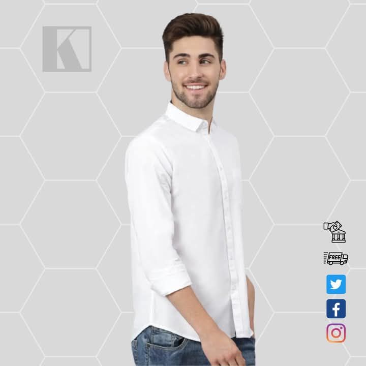 PURE WHITE LONG SLEEVE SHIRT