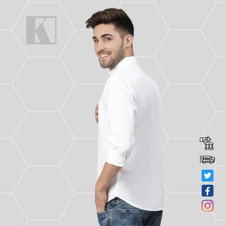 PURE WHITE LONG SLEEVE SHIRT