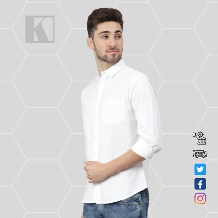 PURE WHITE LONG SLEEVE SHIRT