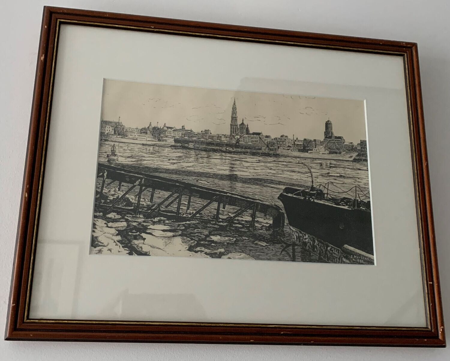 Sonia Mertens: Zicht op Antwerpen over de Schelde
