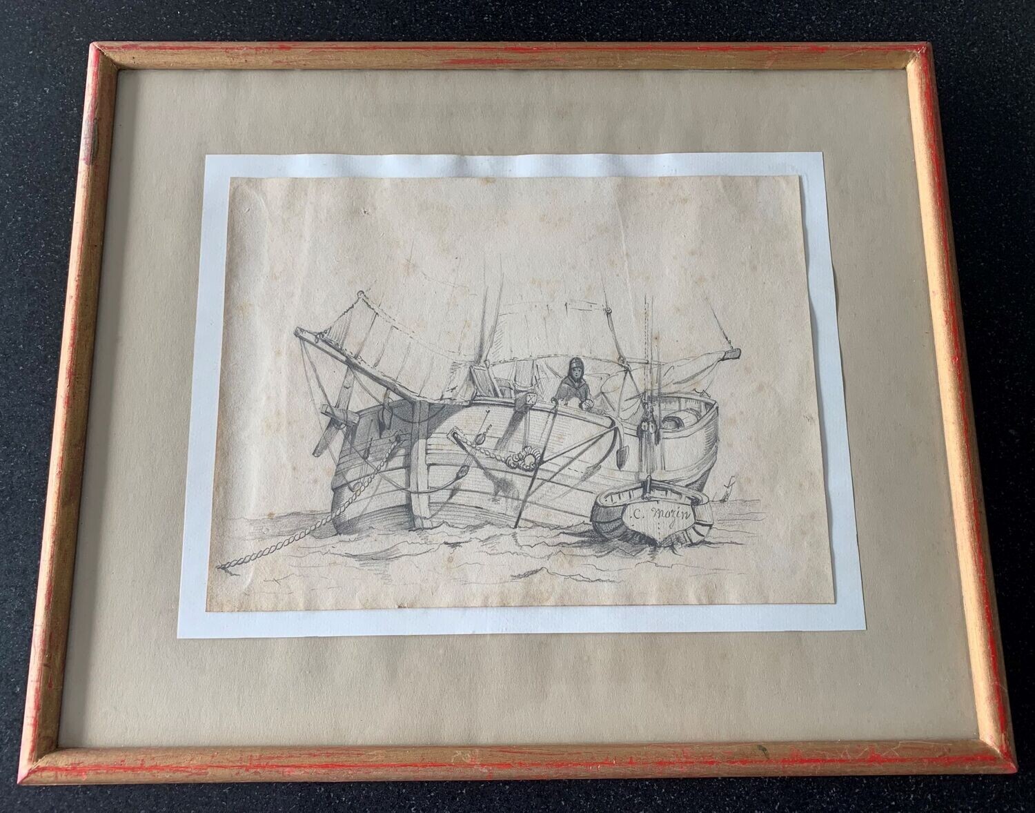 C. Mazin: Vissersboot voor anker