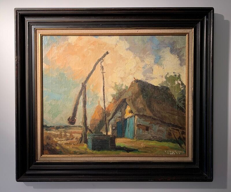 Leo Vandekerckhove: Boerderij met waterput