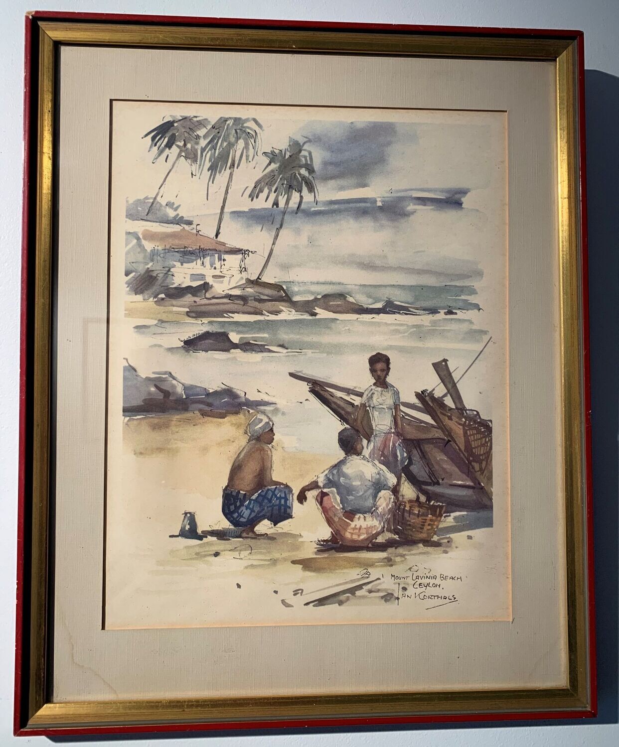 Jan Korthals; Mount Lavinia Beach Ceylon 1956