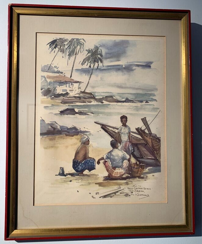 Jan Korthals; Mount Lavinia Beach Ceylon 1956
