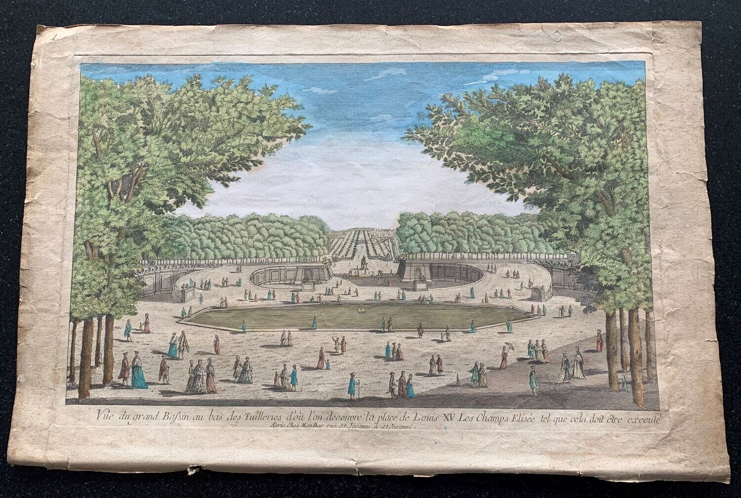 Grand Bassin au bas des Tuilleries, L-J Mondhare (1734-1799)