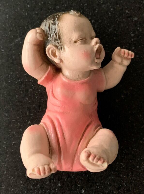 Baby in epoxyhars, roze, Andrea Lucchesi