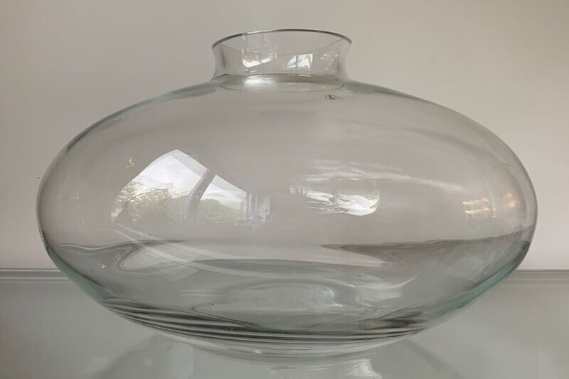 Grote design glazen vaas
