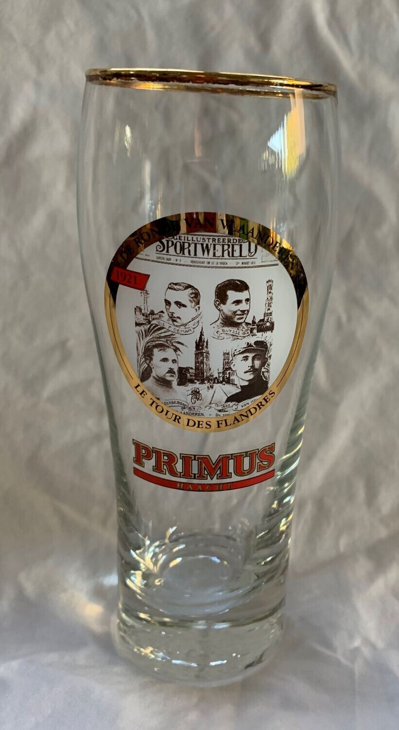 Twaalf bierglazen Primus Ronde van Vlaanderen