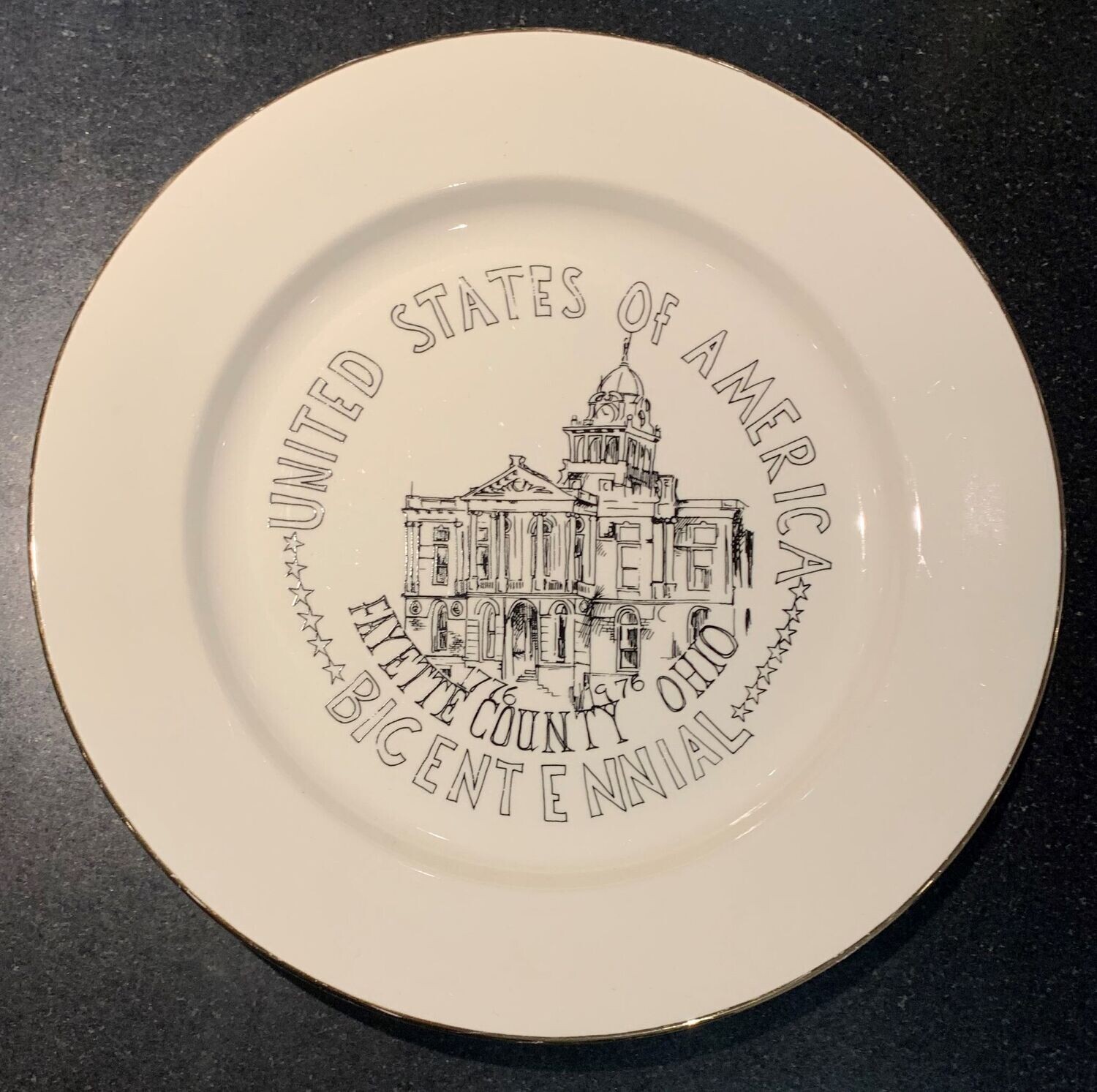 Herdenkingsbord USA Bicentennial Ohio 1776-1976