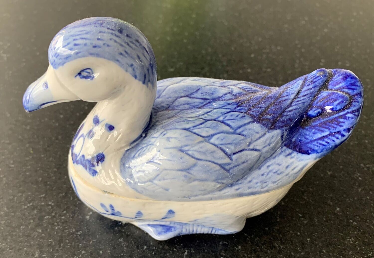​Chinese porcelain duck terrine trinket box