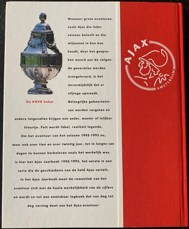 Ajax, het officiële jaarboek 1992-1993