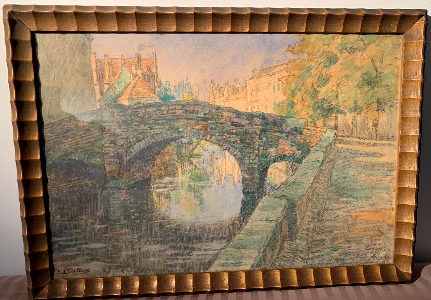 Augustijnenbrug, Brugge
Kunstenaar: François Bulens (1857-1939).