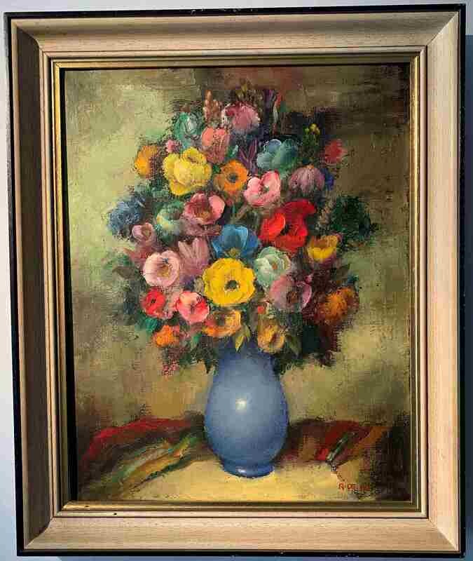 Bloemstilleven; Raf De Buck (1920-2010)