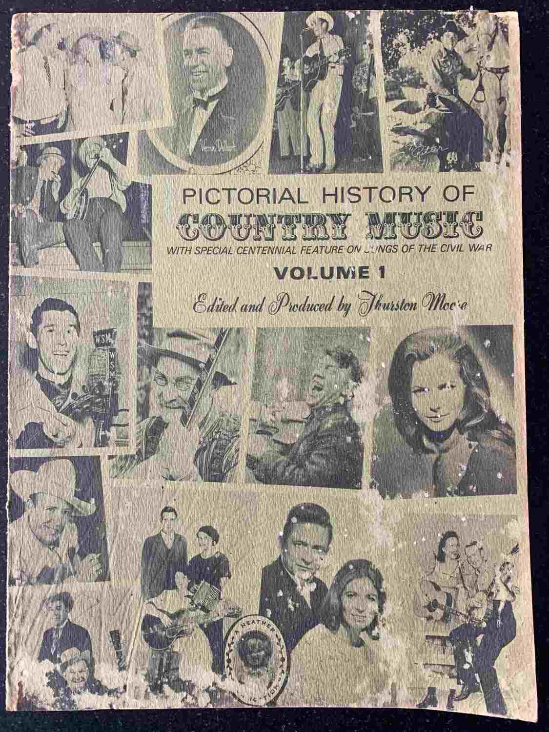 Thurston Moore (ed.), Pictorial History of Country Music, deel 1, 2, 3, 4, 1969-1972.