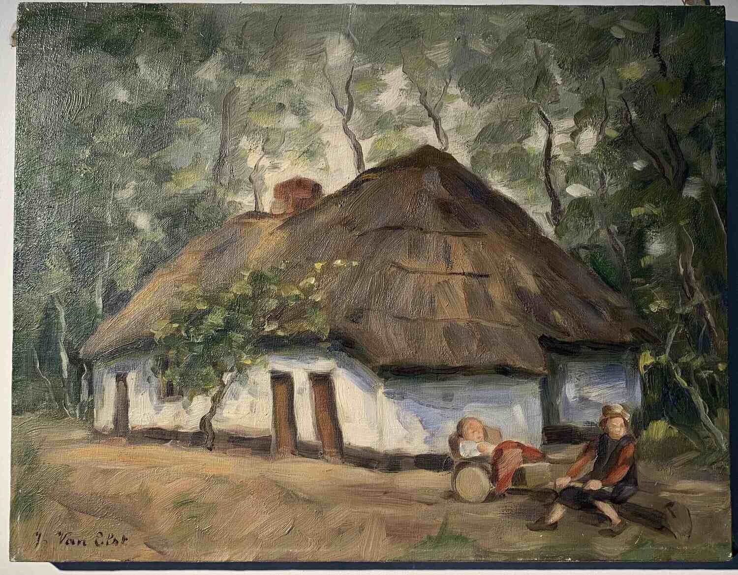 Kinderen bij Kempense boerderij  Kunstenaar: Joris Van Elst (Westerlo 1908-1991).