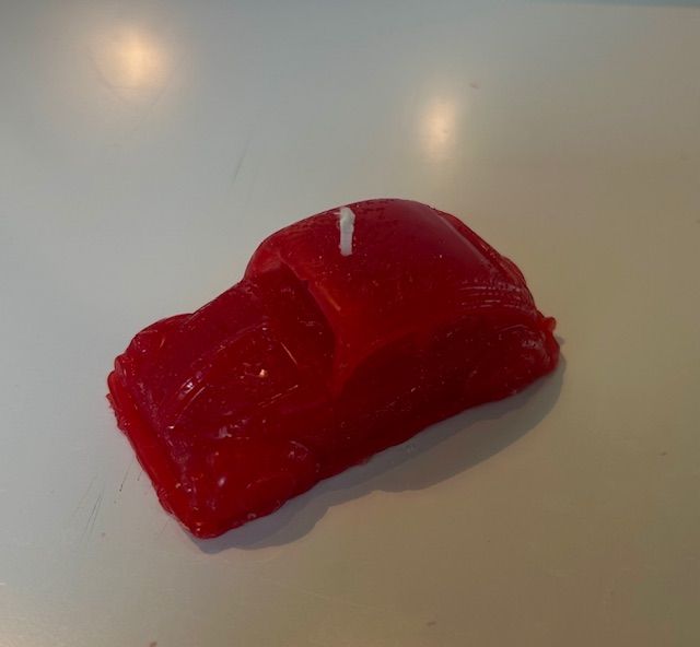 Car Candle Red