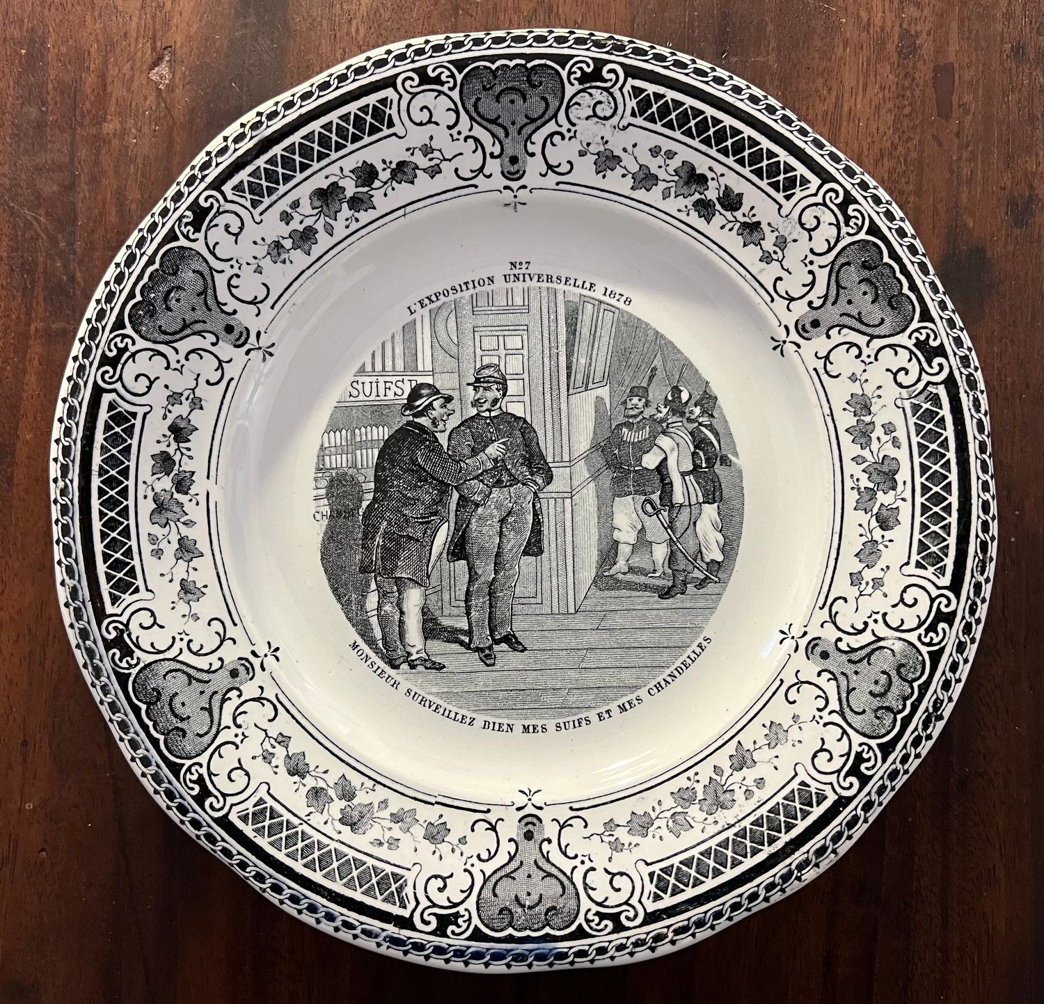 Bordje Wereldtentoonstelling Parijs 1878 No. 7