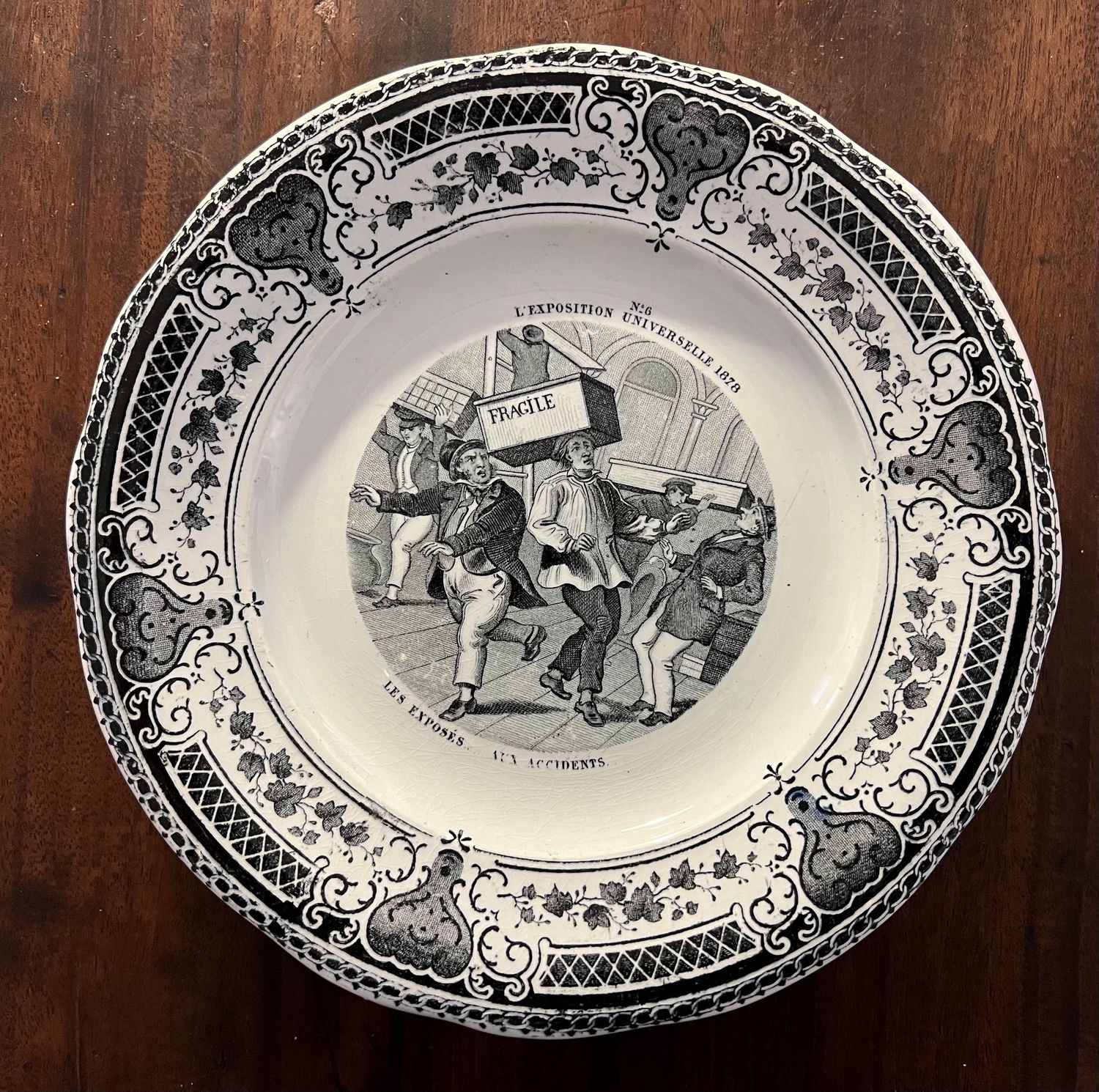 Bordje Wereldtentoonstelling Parijs 1878 No. 6 Bordje Wereldtentoonstelling Parijs 1878 No. 6