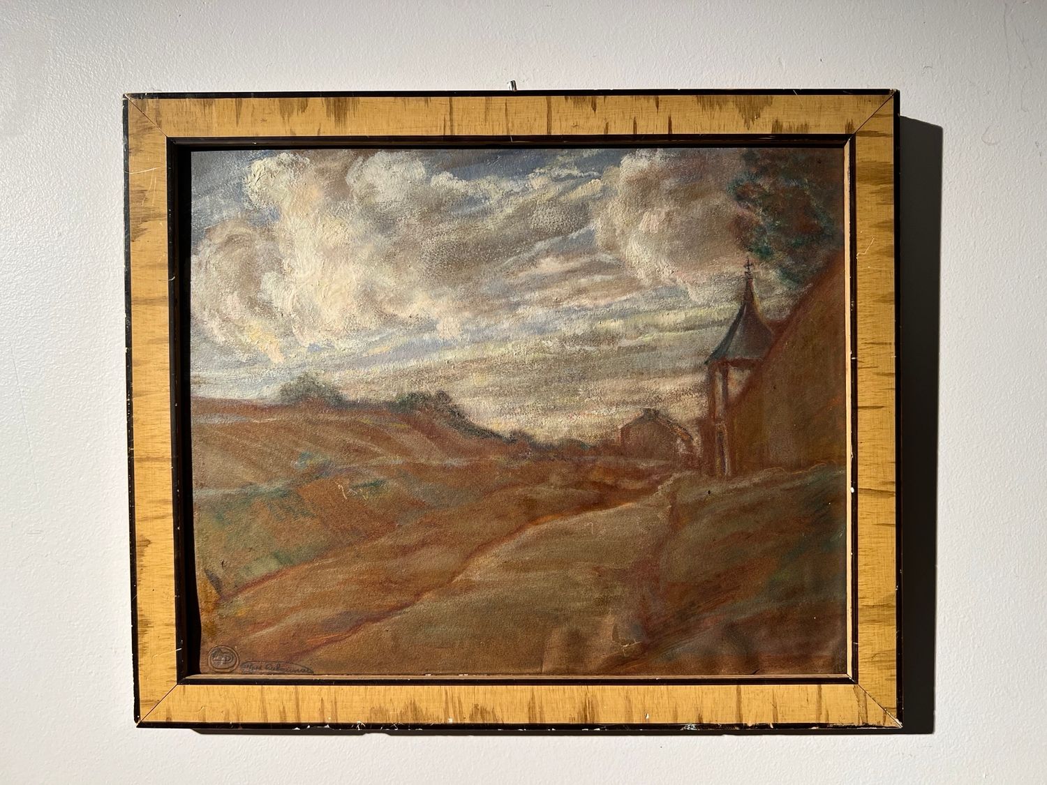 Au pays monastique (fragment) Kunstenaar: Alfred Delaunois.