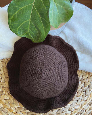 Bucket Hat ( Colour: Dark Brown )