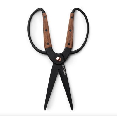 Walnut and Stainless Steel Garden Scissors - Large
