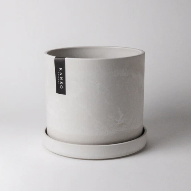 KANSO Signature Planter &amp; Saucer - 7&quot;
