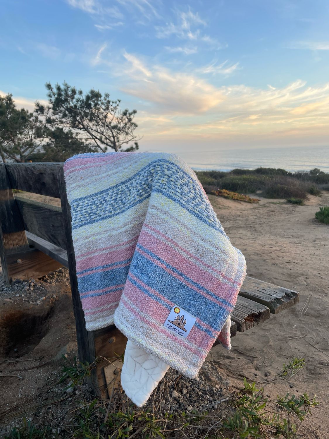 Baby Size Pink, Blue and Tan