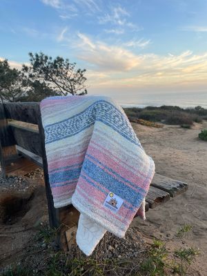 Baby Size Pink, Blue and Tan