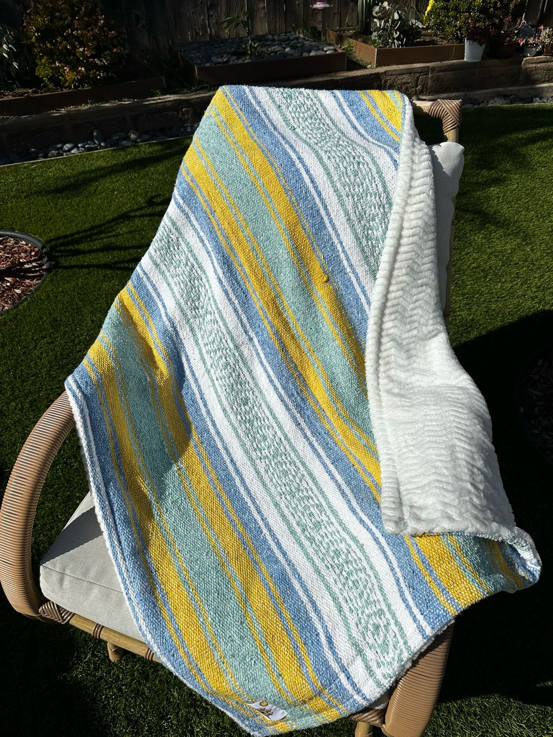 Baby Size Blue, Green &amp; Yellow Stripe