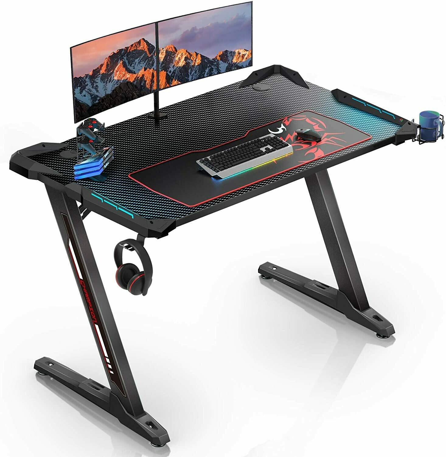 EUREKA ERGONOMIC Z1-S Gaming Desk 44.5&quot;