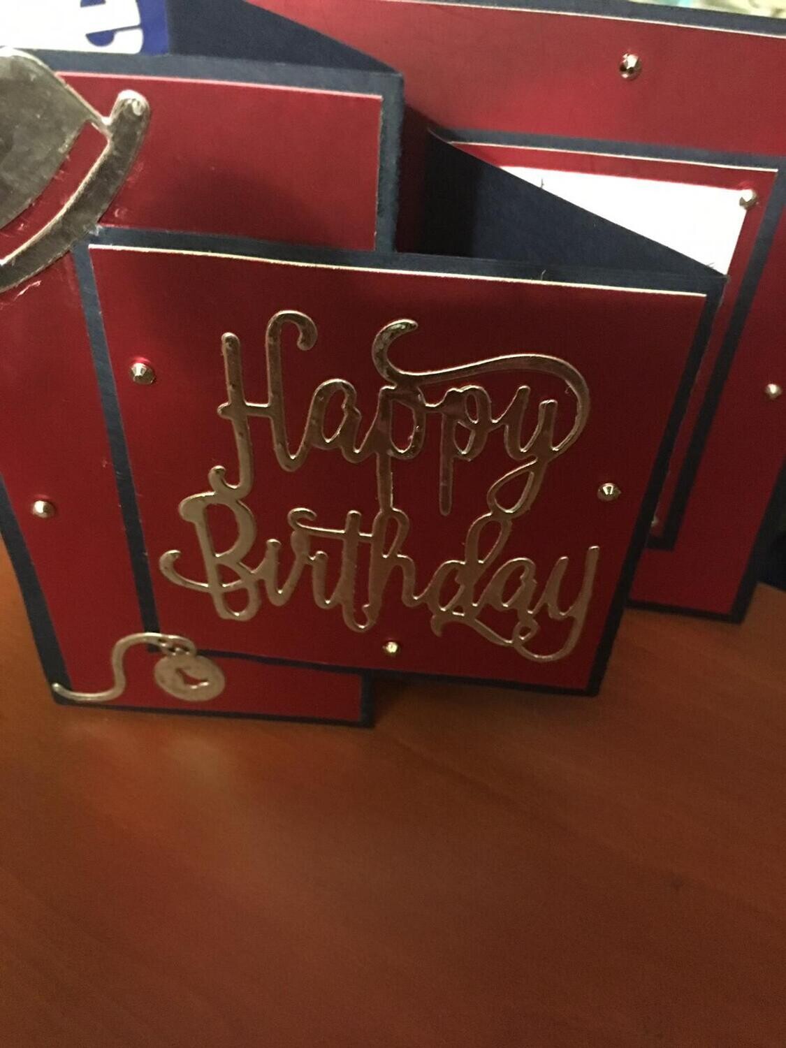 Men’s Z-Fold Bday Card