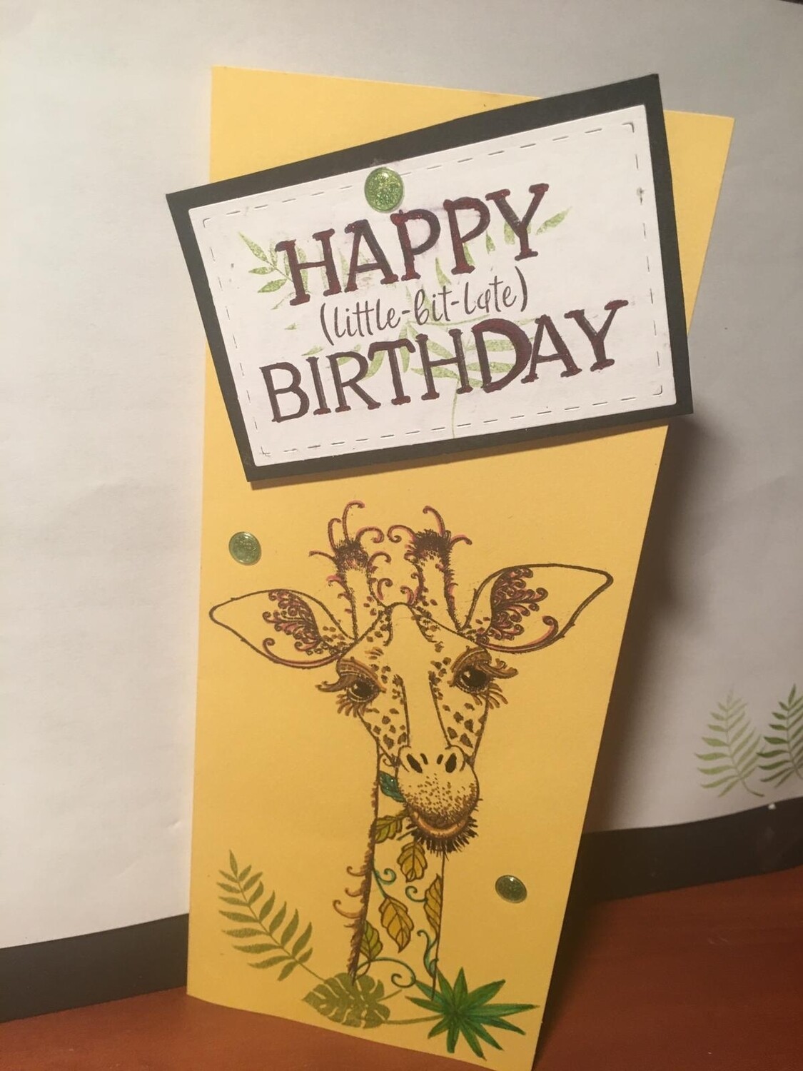 Giraffe Slimline Belated Birthday 🦒